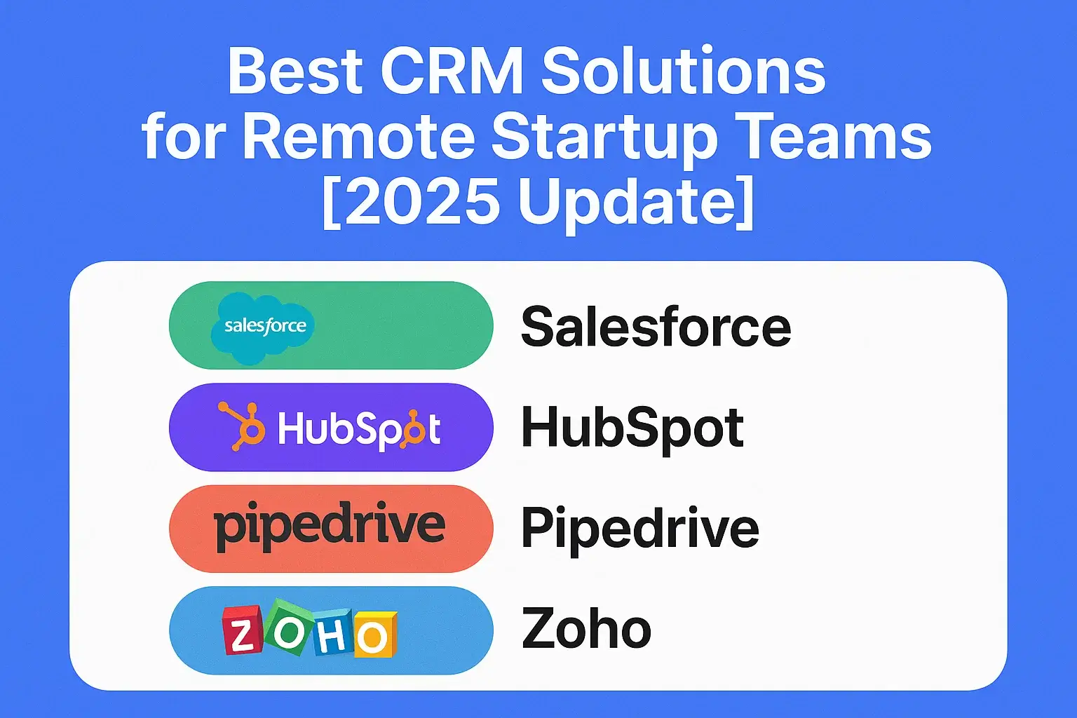 Best CRM Solutions for Remote Startup Teams [2025 Update] Thumbnail