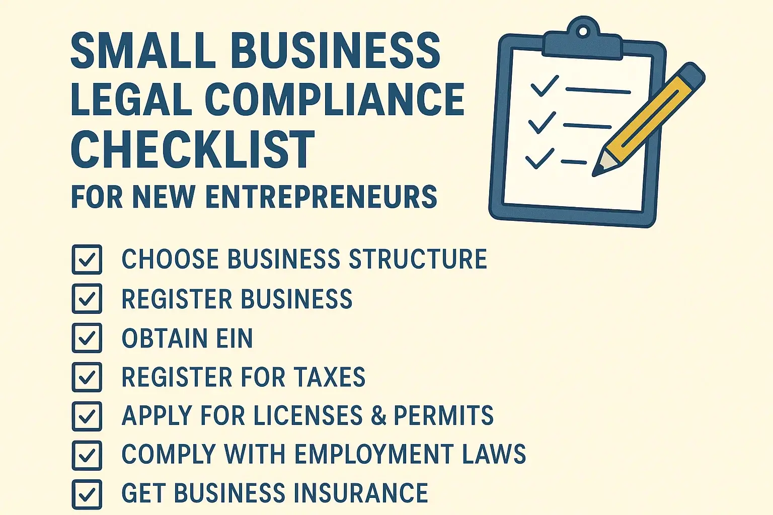 Small Business Legal Compliance Checklist for New Entrepreneurs Thumbnail
