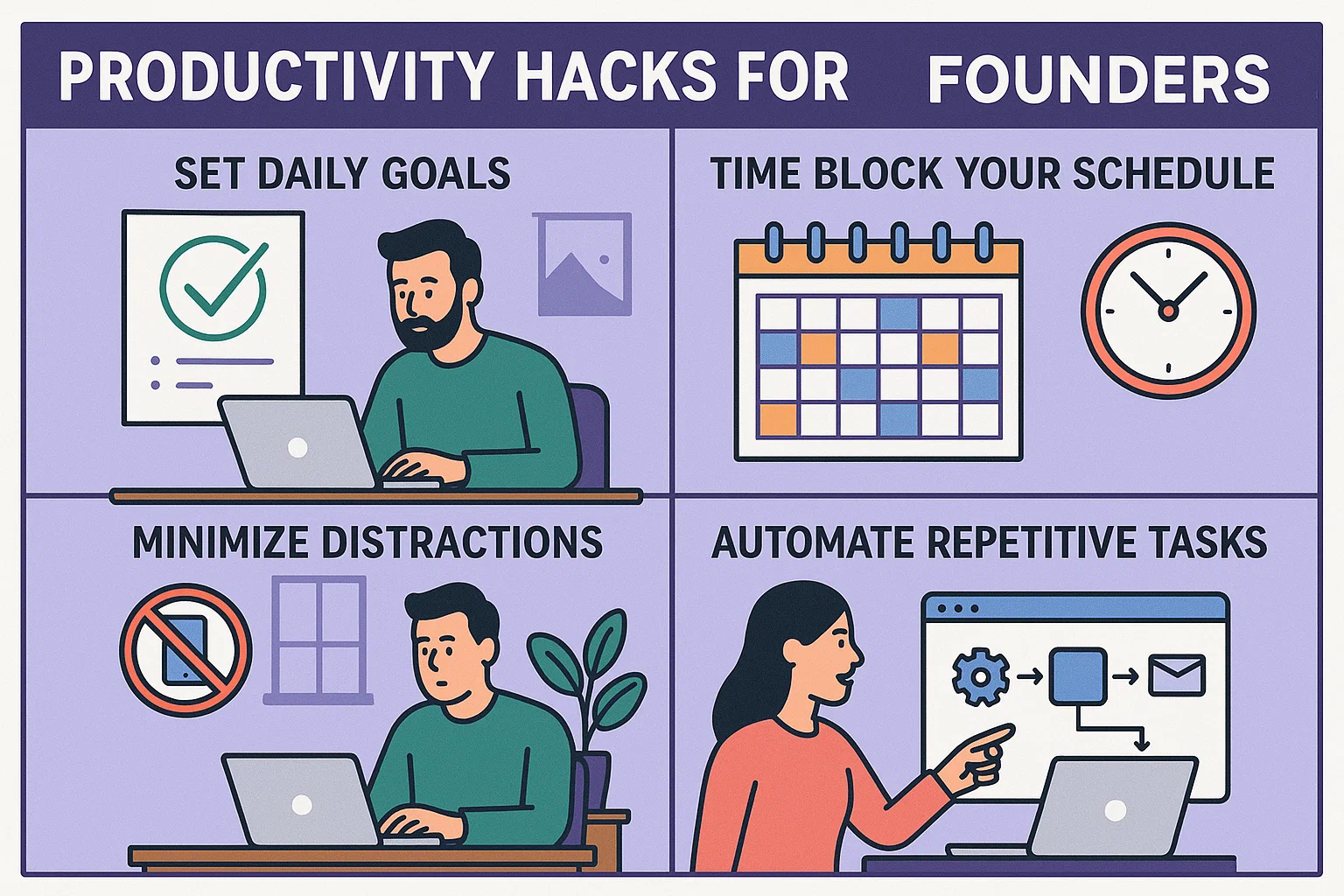 Productivity Hacks for Remote Startup Founders Thumbnail